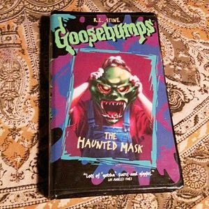 Goosebumps haunted mask 90s VHS hardcover